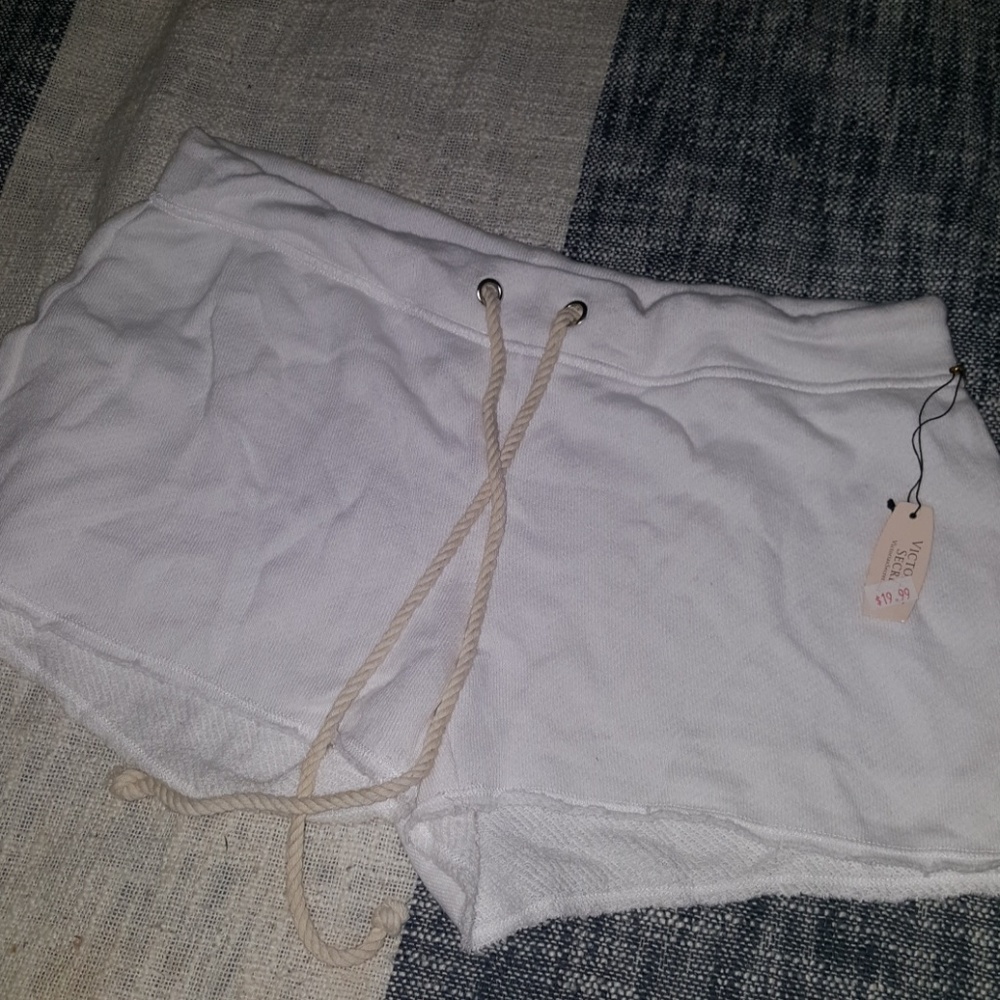 White Victoria's Secret cotton terry shorts
